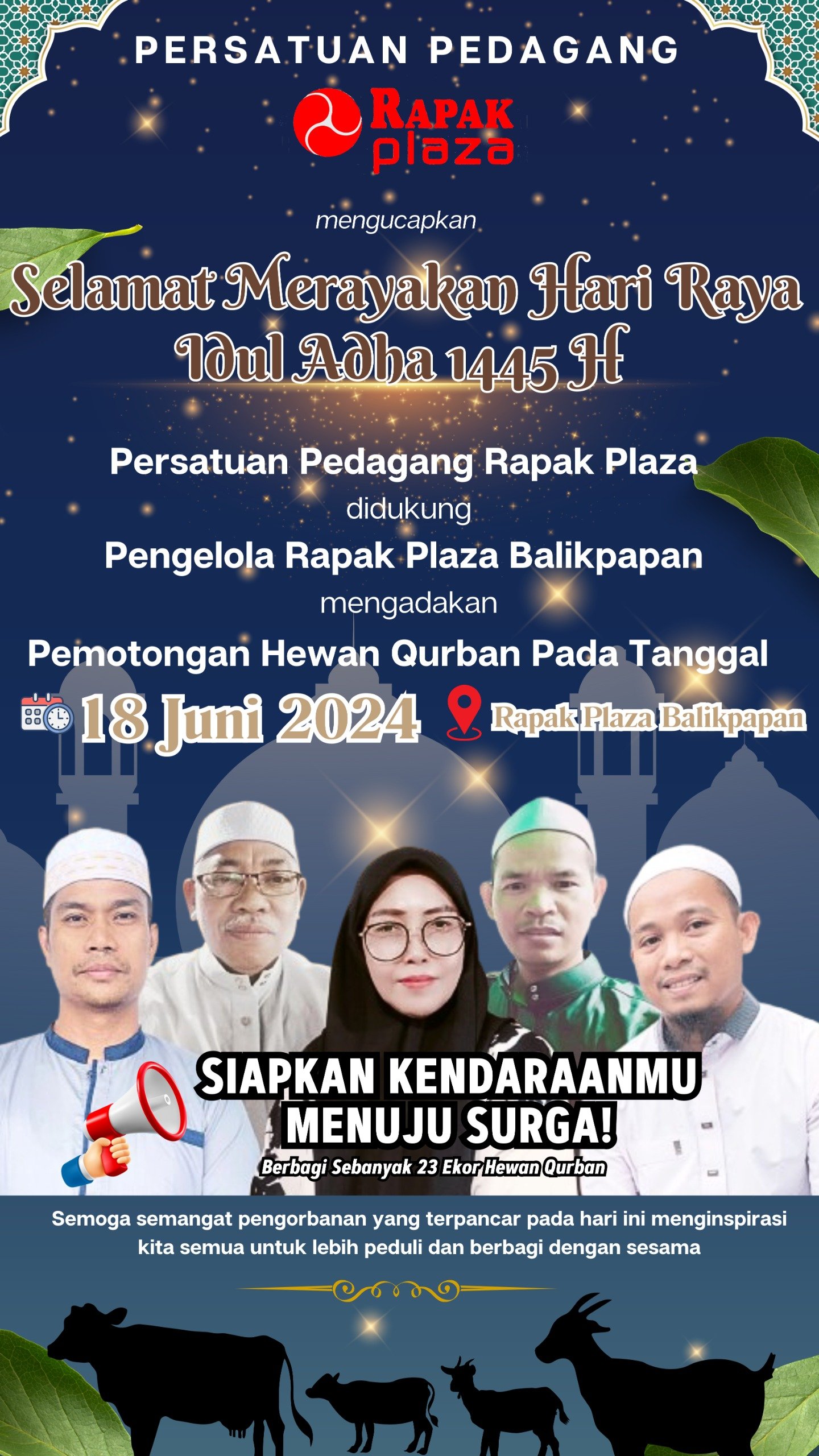 Persatuan Pedagang Tradisional Rapak Plaza Akan Sembelih 23 Ekor Sapi