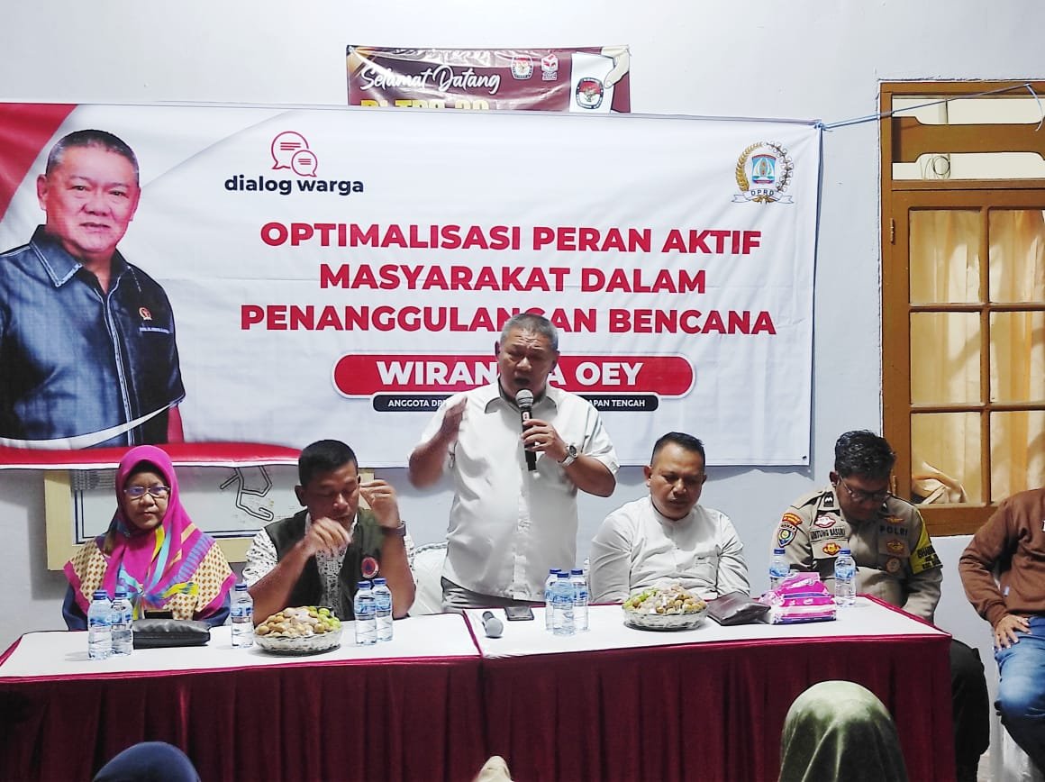 Dialog Bersama Warga di Jalan Joko Tole, Anggota DPRD Wiranata Oey Terima Masukan Penanggulangan Bencana