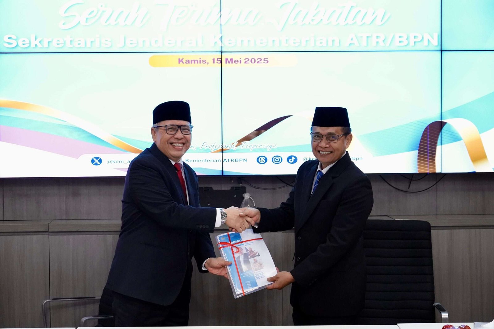 Sertijab Sekjen ATR/BPN, Pudji Prasetijanto Hadi Komitmen Lanjutkan Program Prioritas