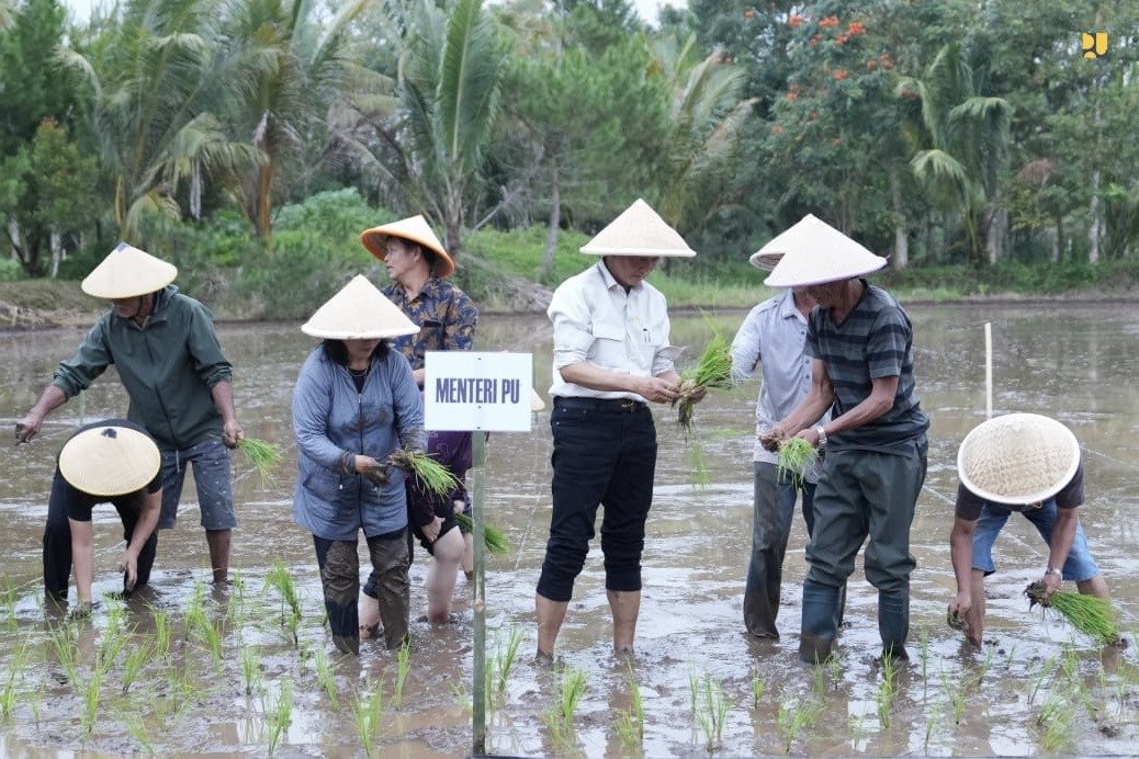 Rehabilitasi Jaringan Irigasi Air Tanah di Minahasa, Menteri PU: Dukung Produksi Pangan Nasional