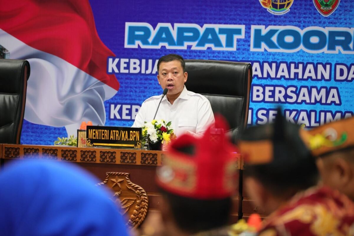 Menteri Nusron Imbau Pemda Kalteng Percepat Pemutakhiran Sertipikat Tanah untuk Cegah Tumpang Tindih