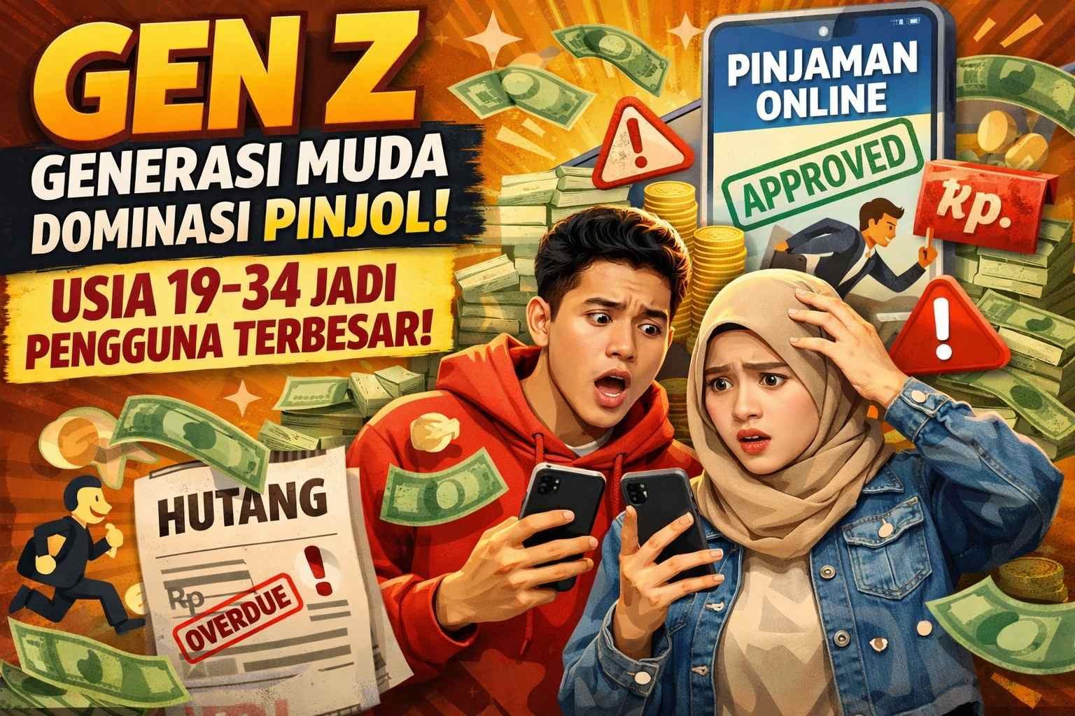 Generasi Muda Dominasi Pinjol, Usia 19–34 Jadi Pengguna Terbesar