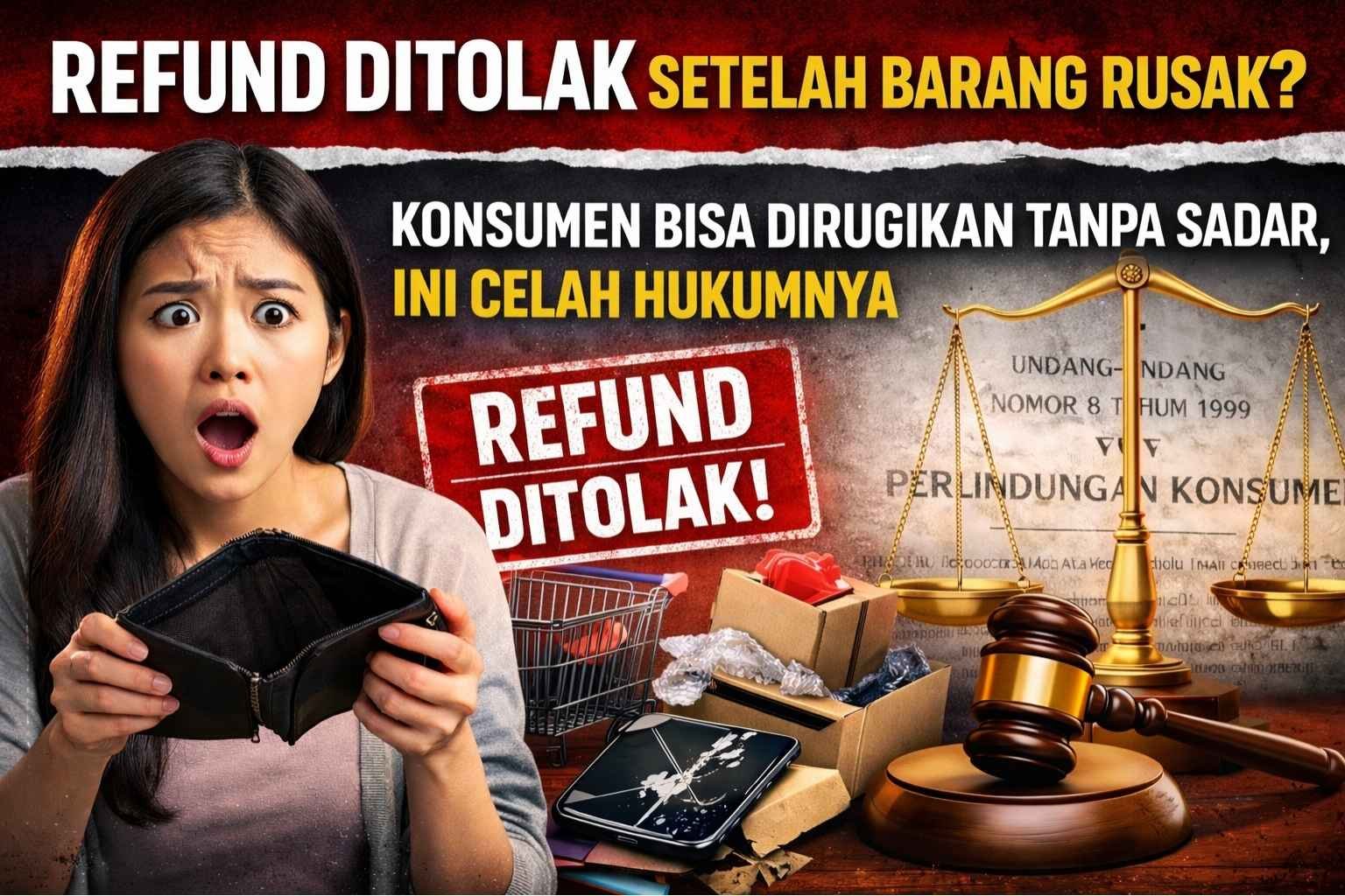 Refund Ditolak Setelah Barang Rusak? Konsumen Bisa Dirugikan Tanpa Sadar, Ini Celah Hukumnya